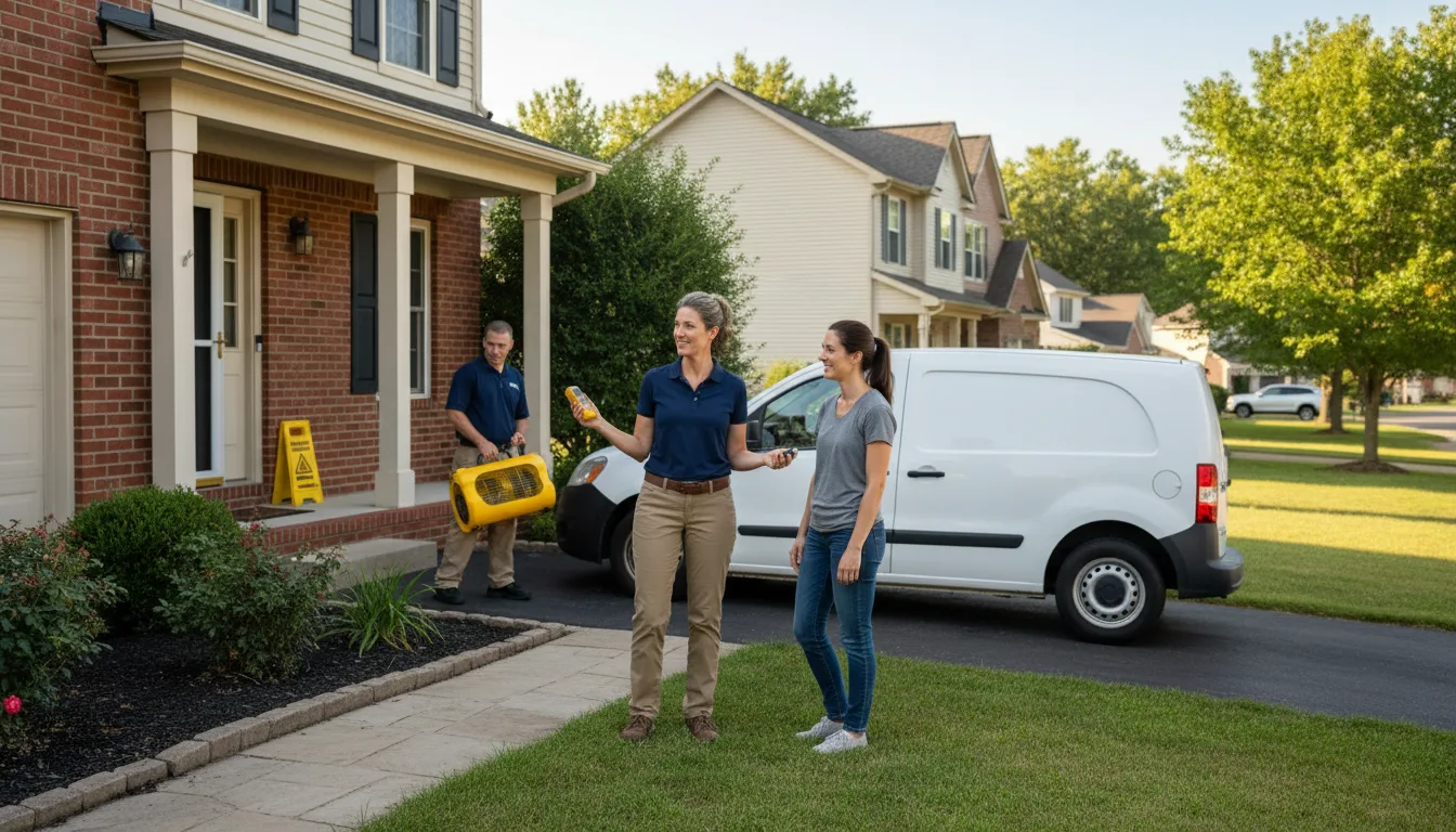 Water restoration image for Dehumidification And Cleanup Services in New Albany, IN